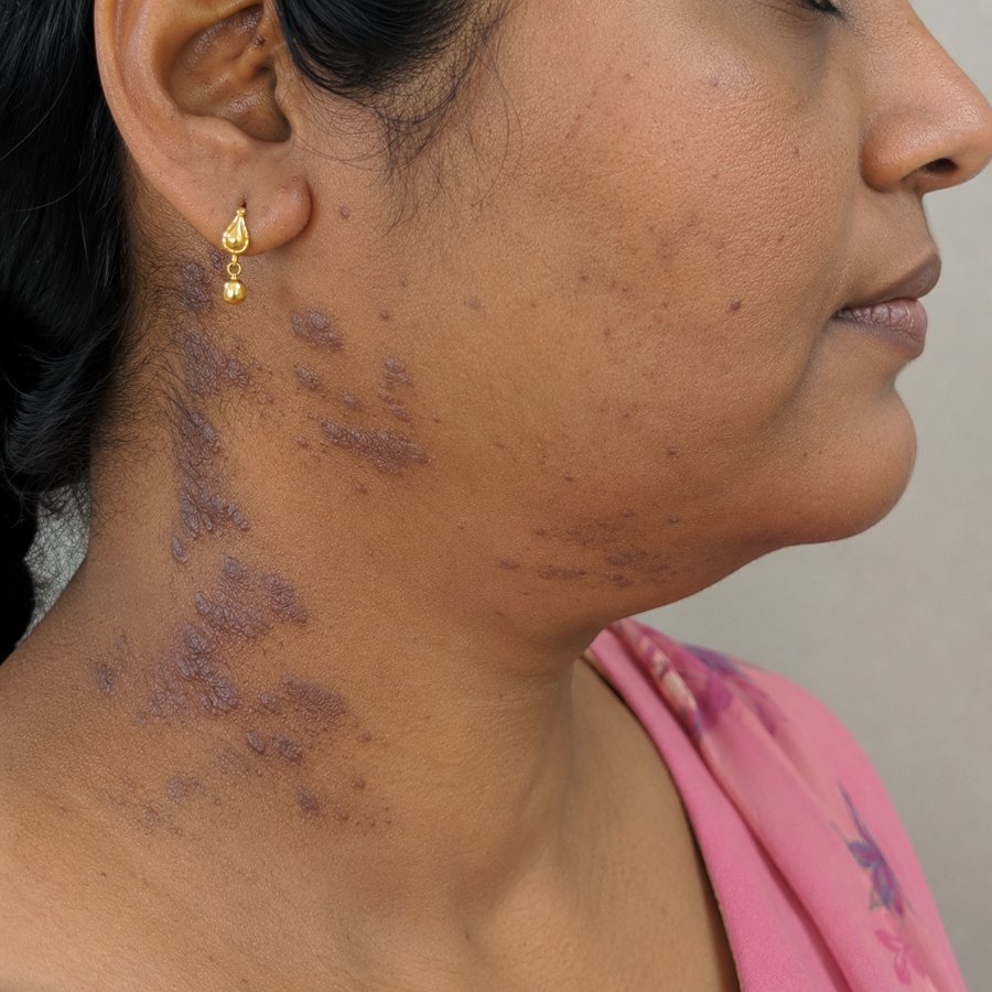 Lichen Planus Pigmentosus before homeopathic treatment