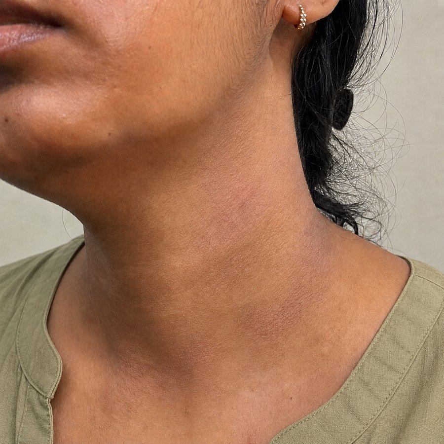 Neck Dermatitis after homeopathic treatment