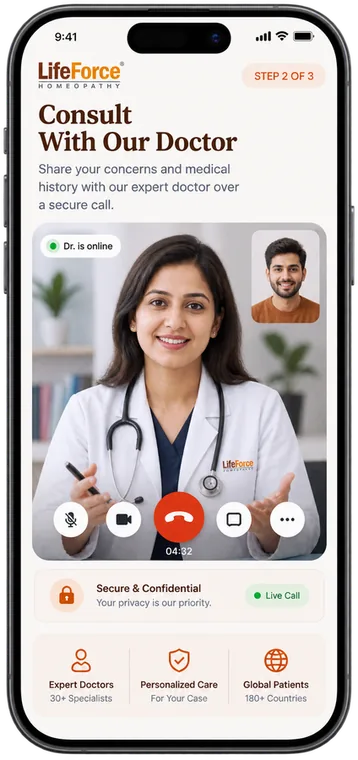 Video consultation with a Life Force doctor